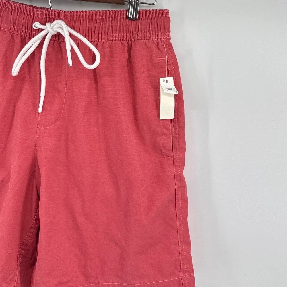 Goodthreads Mens Swim Trunks Red 7 Inch Inseam Mesh Lined Size XS